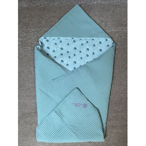 Omslagdoek | Wikkel deken| luchtbalon | Handgemaakt | Zomer deken | 100% Katoen | Luchtige deken.
