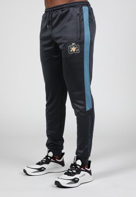 Gorilla Wear - Devon Trainingsbroek - Grijs/Blauw - Polyester