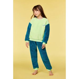 Woody Unisex sweater en broek groen - maat 176/16J