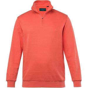 Boston Park Boston Park - Heren - Boston Park sweattroyer rib materiaal kraag met rits - Koraal - Maat 52+