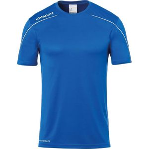 Uhlsport Stream 22 Teamshirt Junior Sportshirt - Maat 140  - Unisex - blauw/wit