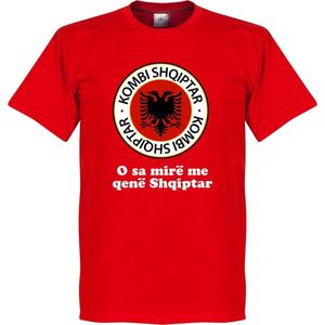 Albanië Slogan Logo T-Shirt - L