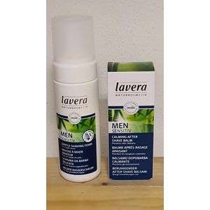 BodyBeautySkinCare - Lavera naturkosmetik - milde scheerschuim - kalmerende aftershave balm