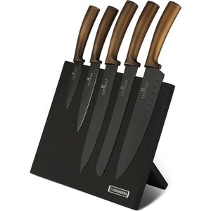 Messenset - Zwart - RVS - 6 Delen