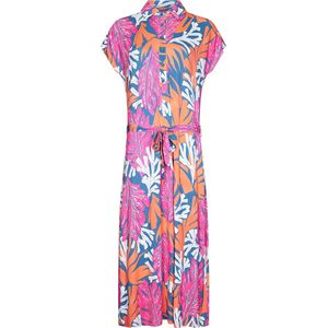 Dames Jurk Pastunette - Coral Flower - Viscose - Maat 38