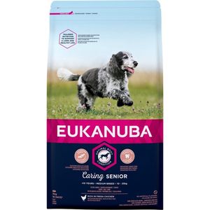 Eukanuba Caring Senior Medium Breed - Kip - Hondenvoer - 3 kg