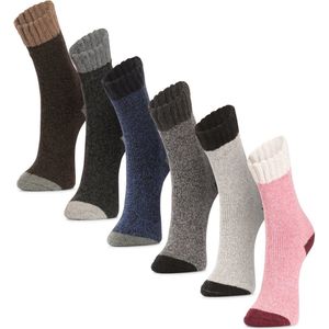 Alpaca-wollen sokken (Maat 36-41) - 3 Paar - Dik - Random Mix - Winter sokken - Warme Sokken - Dikke sokken - American Alpaca - Vrouwen