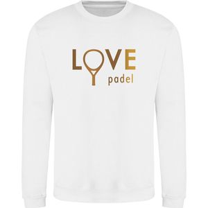 Dames padeltrui - Love padel goud