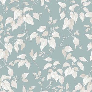 Next vliesbehang Trail Flower blauw 10mx52cm