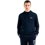 Ea7 Emporio Armani Train Logo Series Extended Logo Coft Cc Sweatshirt Met Rits