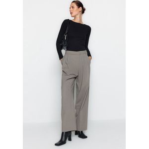 Blouse - Gebreid - Wit - 94% Katoen, 6% Elastaan