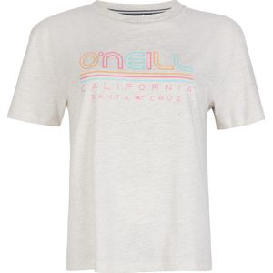 O'Neill T-Shirt Women All Year Ss T-Shirt White Melee L - White Melee 100% Eco-Katoen Round Neck