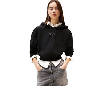 Tommy Jeans - Essential Logo 1 - Hoodie - Boxy-fit - 100% Regeneratief Katoen