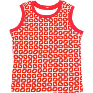 Ducksday - Pyama - Pyamashirt - top - unisex - Funky Red - 02y - valt klein - stretch