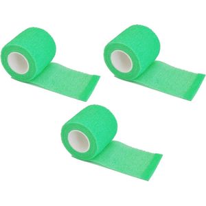 3 Stuks Sporttape – Fel Groen – Viscose 5 cm – Blessure Tape – Flexibel & Extra Stevig – Set van 3 sporttape – Fel groen – Viscose 5 cm breed – Flexibel en extra stevig – het behandelen van sportblessures – Gemakkelijk aan te brengen