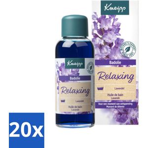 20 x Kneipp - Badolie - Lavendel - Ontspannende geur - 100 ml - Badolie Lavendel - Ontspanning - Rustgevende Geur - Huidverzorging - Natuurlijke Badolie