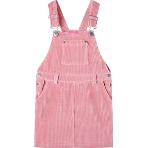 vidaXL - Kindertuinjurk - Lichtroze - Ribfluweel