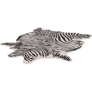 Lalee Rodeo Vloerkleed Zebra dierenvel huid zwart wit imitatie dierenvel 150x200 cm