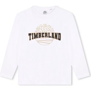 Timberland T60293 T-shirt Met Lange Mouwen Wit 14 Years Jongens