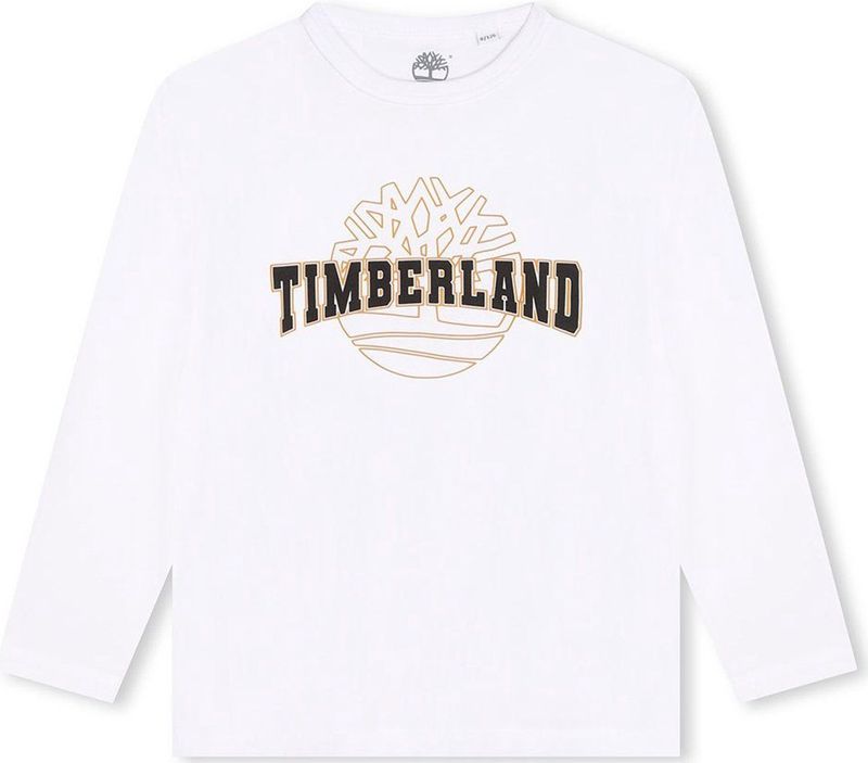 Timberland T60293 T-shirt Met Lange Mouwen Wit 14 Years Jongens