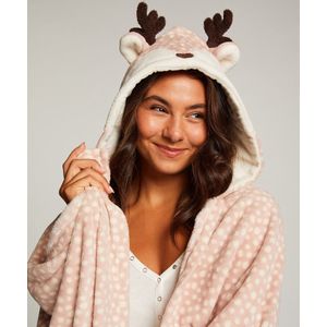 Hunkemöller Dames Accessoires Knuffeldeken Rendier - Roze - maat one size