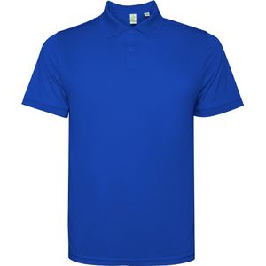 2 Pack Heren Poloshirt gerecycled polyester, Control Dry en antibacteriele polo 'Tormo' merk Roly 210 grm maat XXL Kobaltblauw