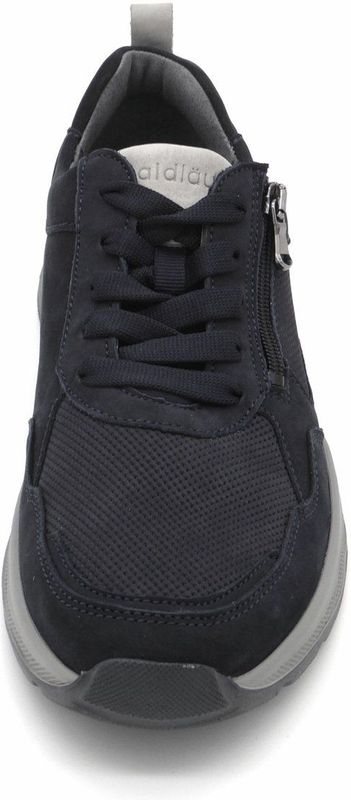 Waldläufer Heren Sneaker - 713003-403-857 Blauw - Wijdte H - Maat 8½ (42.5)