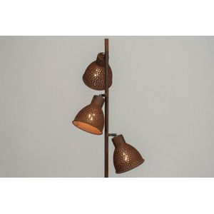 Lumidora Vloerlamp 72866 - 3 Lichts - E27 - Roest-bruin-brons - Bruin - Metaal