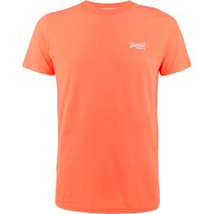 Superdry O-hals shirt vintage logo embleem koraal oranje - 3XL