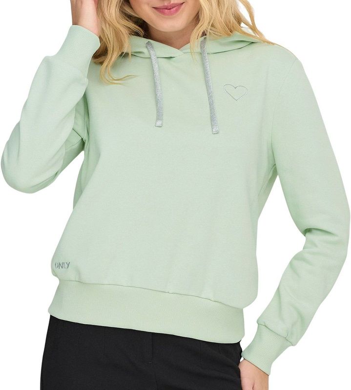 ONLY Sweatshirt 'ONLNoli'  mintgroen / zilver