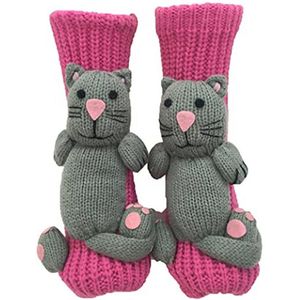 Antislip Vloersokken voor Dames - Gebreide Vrijetijdssokken voor Thuis