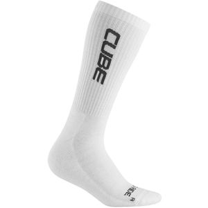 CUBE Sportsokken After Race High Cut - Fietssokken - Katoen/Polyamide/Elastaan - Wit - Maat 40/43