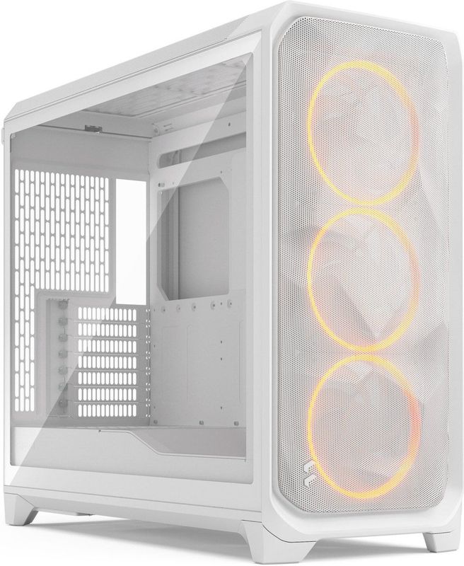 Fractal Design - Meshify 3 XL - PC Behuizing - Wit - RGB - TG Clear Tint