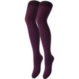 Miranda - 70 Denier - Transparante Stay-Up Kousen - Paars - Vrouwen