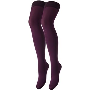 Miranda - 70 Denier - Transparante Stay-Up Kousen - Paars - Vrouwen