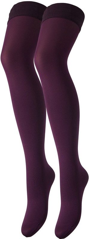 Miranda - 70 Denier - Transparante Stay-Up Kousen - Paars - Vrouwen