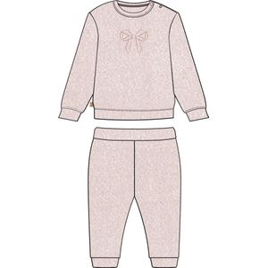 Frogs and Dogs - F&D Velour Baby Pyjama | Sepia Roze meisjes jongens - Katoen - Maat 92