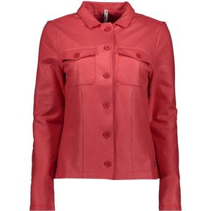 Zoso Blazer Amanda Coated Luxury Jacket 241 0019 Red Dames Maat - L