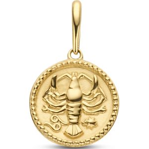 New Bling 9NBG-0283 Gouden Sterrenbeeld - Kreeft - 10 mm Doorsnee - 14 Karaat - Goud