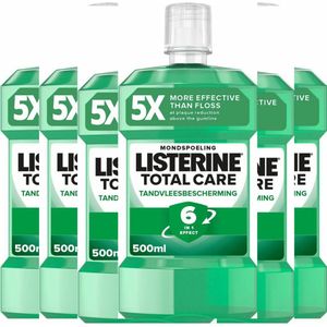 Listerine Mondwater – Total Care Groen – 6 x 500 ml - 24 Uur Bescherming - Verfrissing & Mondverzorging