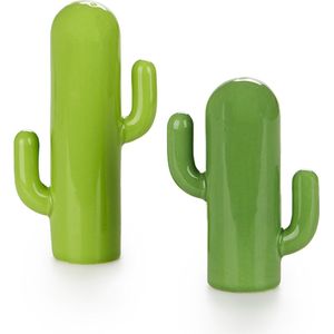 Balvi Peper en Zoutstel Cactus Arizona Groen Keramiek