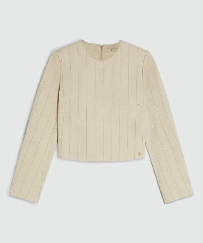 Josh V - JV-2509-0104 - Top Lange Mouw - Midden Beige