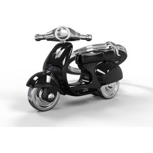 Metalmorphose sleutelhanger scooter - Zwart