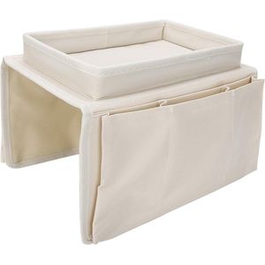 Sofa Zakken 4 Oxford Doek Armsteun TV Afstandsbediening Fauteuil Couch Organizer Waterdicht Huishoudelijk Organiseren Tool - Beige - Voor in . .