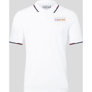 Red Bull Racing Logo Polo Wit 2023 L - Max Verstappen - Sergio Perez - Oracle
