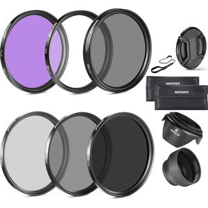 Neewer® - 58MM Must lens filter - Accessoireset Geschikt voor CANON EOS Rebel T3i T5i T4i T3 T2i T1i XT XTi XSi SL1 - DSLR Camera's