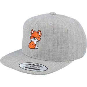 Hatstore- Kids Baby Fox Grey Snapback - Kiddo Cap Cap