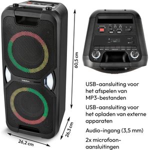 Medion - LIFE PE-1 - Bluetooth Luidspreker - Zwart - Oplaadbare Batterij