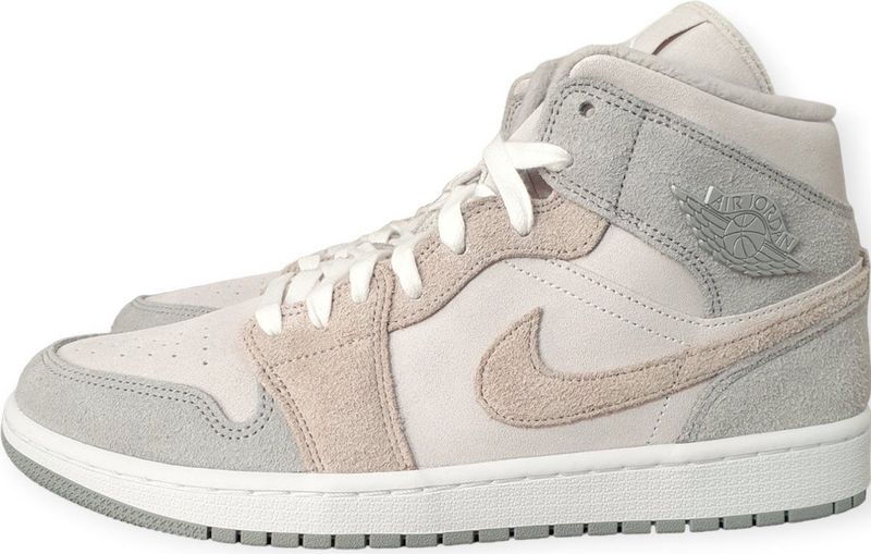 Jordan - 1 Mid SE - Sportschoenen - Particle Grey - Leer en Suède