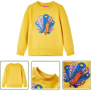 vidaXL Meisjestrui - Kindertrui - Kindertrui 128 donkerokerkleurig - Jongenskleren - Kindermode - Wintertruitje